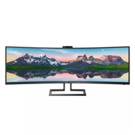 PHILIPS Monitor 49" 499P9H/00 32:9 Dual Quad HD (5120×1440) VA W-LED, zakrivljeni 1800R, MultiView, HDR400, 5ms, 450cd/m2, DP/2×HDMI/USB-C/4×USB3.1/RJ-45, WebCam, zvučnici, crni